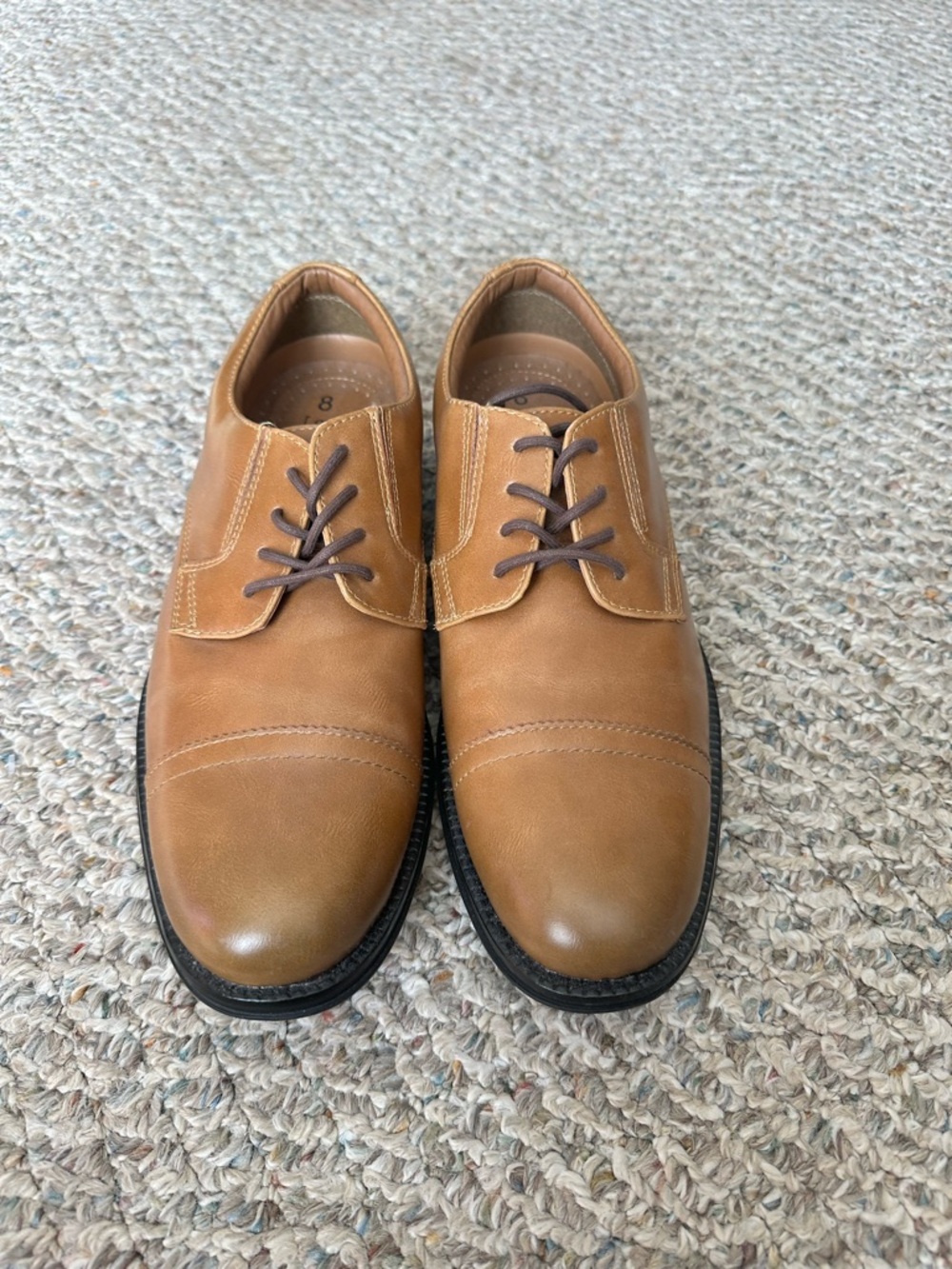 Men's Classic Tan Derby Shoes